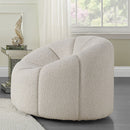 Osmash - Chair With Swivel - White Teddy Sherpa