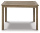 Aria Plains - Square Dining Table W/Umb Opt - Brown