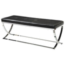 Walton - Leatherette Upholstered Tufted Accent Bench