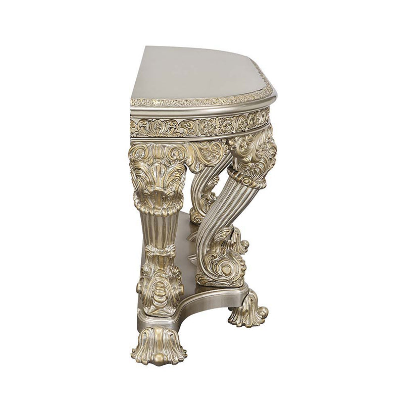 Danae - End Table - Champagne & Gold Finish - 34"