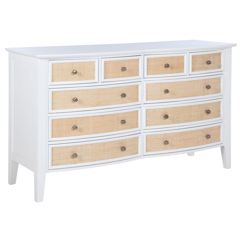 Bexhill - 10-Drawer Dresser Cabinet - White