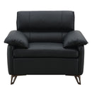 Eilene - Chair - Black Top Grain Leather