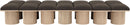 Pavilion - 14 Piece Modular Bench With Natural Base