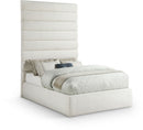 Adam - Linen Fabric Bed With 89" Headboard