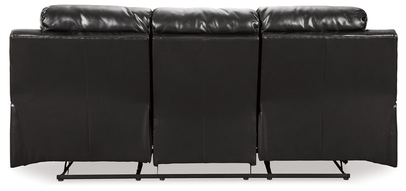 Kempten - Black - Reclining Sofa