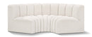 Arc - Boucle Fabric 3 Piece Modular U-Shaped Sofa