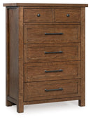 Kristiland - Six Drawer Chest - Warm Brown