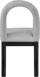 Conrad - Linen Dining Chair With Black Legs