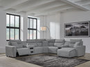 ModMax II - Salt And Pepper - Reclining Sectional