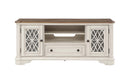 Florian - TV Stand - Oak & Antique White