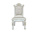 Vendome - Side Chair (Set of 2) - Synthetic Leather & Antique Pearl