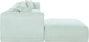 Shaggy - 5 Piece Modular Sectional With Ottoman