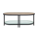Brantley - Coffee Table - Oak & Sandy Black