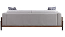 Pelton - Sofa With 2 Pillows - Fabric & Walnut