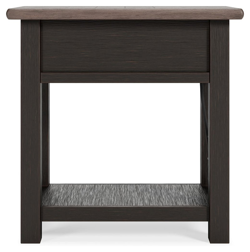 Tyler - Black / Gray - Chair Side End Table