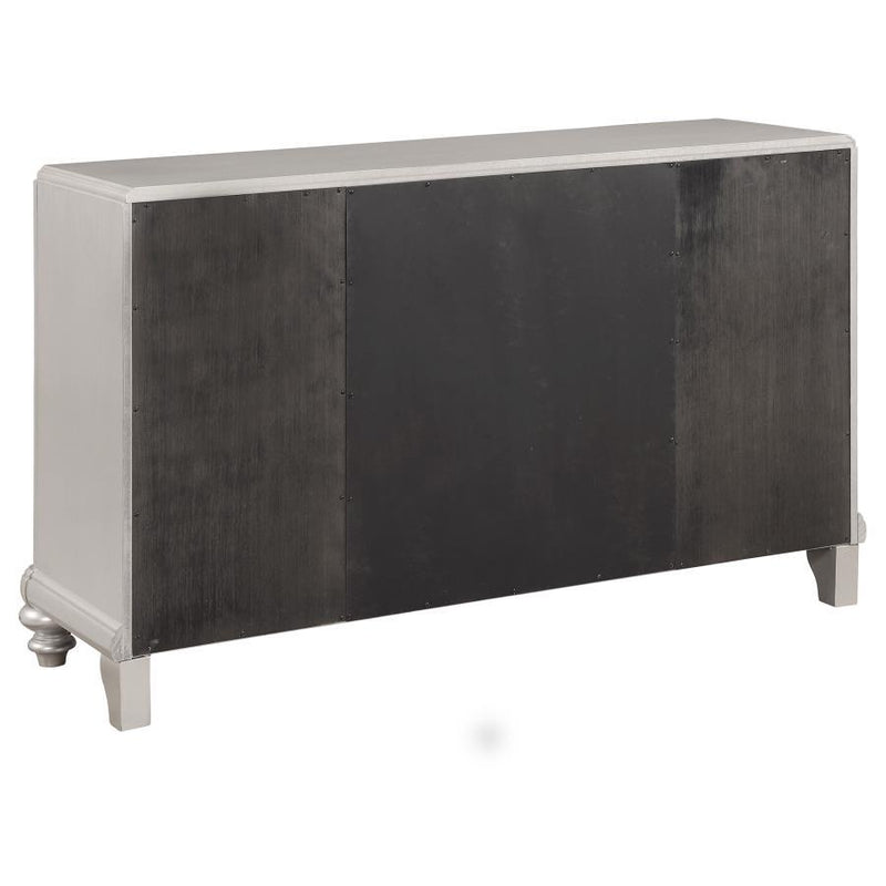 Bling Game - 5-Drawer Dining Server - Metallic Platinum