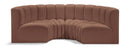 Arc - Faux Leather 4 Piece U-Shaped Modular Sofa
