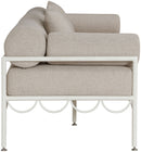 Portofino - Resilient Water Repellent Fabric 69.75" Upholstered Outdoor Patio Loveseat