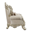 Danae - Sofa With 7 Pillows - Fabric, Champagne & Gold