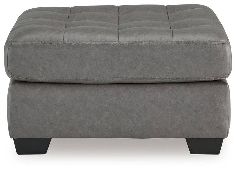 Clairette Court - Alloy - Oversized Accent Ottoman