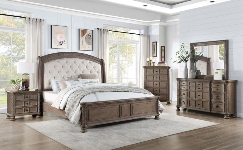 Emmett - Wood Sleigh Bed