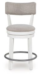 Robbinsdale - Upholstered Swivel Barstool (Set of 2) - Antique White