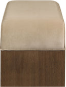 Sable - 52" Velvet Performance Fabric Upholstered Bench