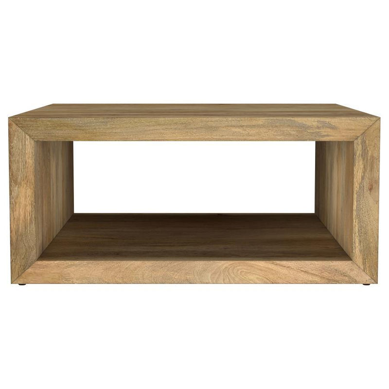 Benton - Square Solid - Mango Wood Coffee Table - Natural