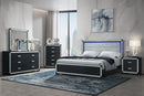 Soleil - 5 Piece King Bedroom Set - Charcoal