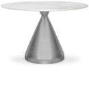 Emery - Marble/Stone Dining Table - White