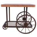 Francie - End Table - Oak & Antique Gray