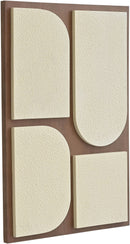 Icon - Mango Wood 4 Piece Wall Art - Black / Natural