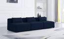 Cube - Linen Modular 3 Seat Armless Sofa