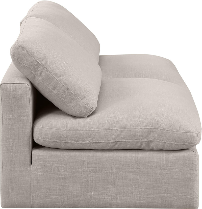 Indulge - Linen 2 Seat Modular Armless Sofa