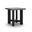 Salina Bay - Square End Table - Black / Gray