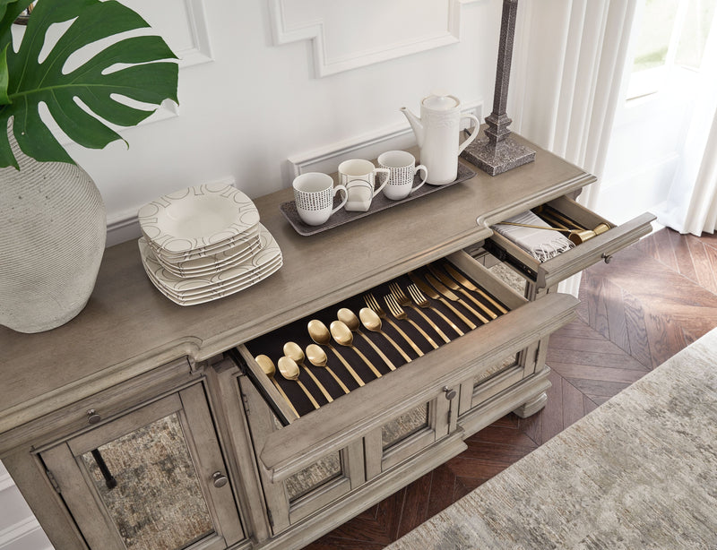 Lexorne - Gray - Dining Room Server