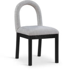 Conrad - Linen Dining Chair With Black Legs