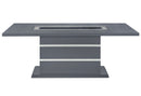Monaco - Dining Table And Four Dining Chairs - Dark Gray