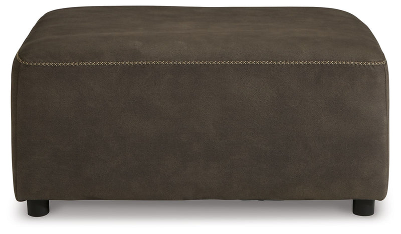 Allena - Gunmetal - Oversized Accent Ottoman