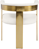 Romeo - Faux Leather Dining Chair With Gold Base (Set of 2)