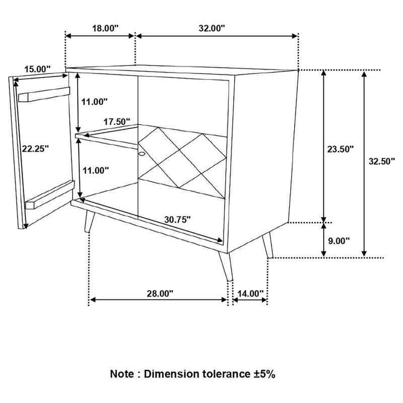 Alyssum - Mango Wood Accent Cabinet