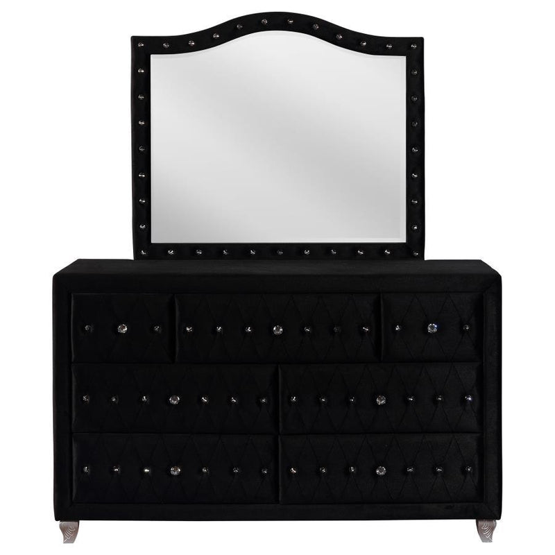 Deanna - 7-Drawer Rectangular Dresser With Mirror