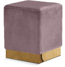 Jax - Stool Ottoman with Gold Base