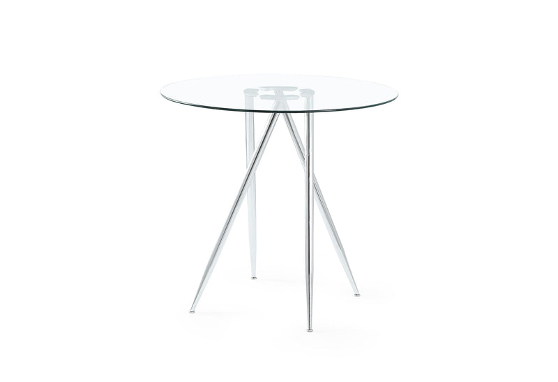 D1503 Bar Table And Four D1446 Bar Stools - White