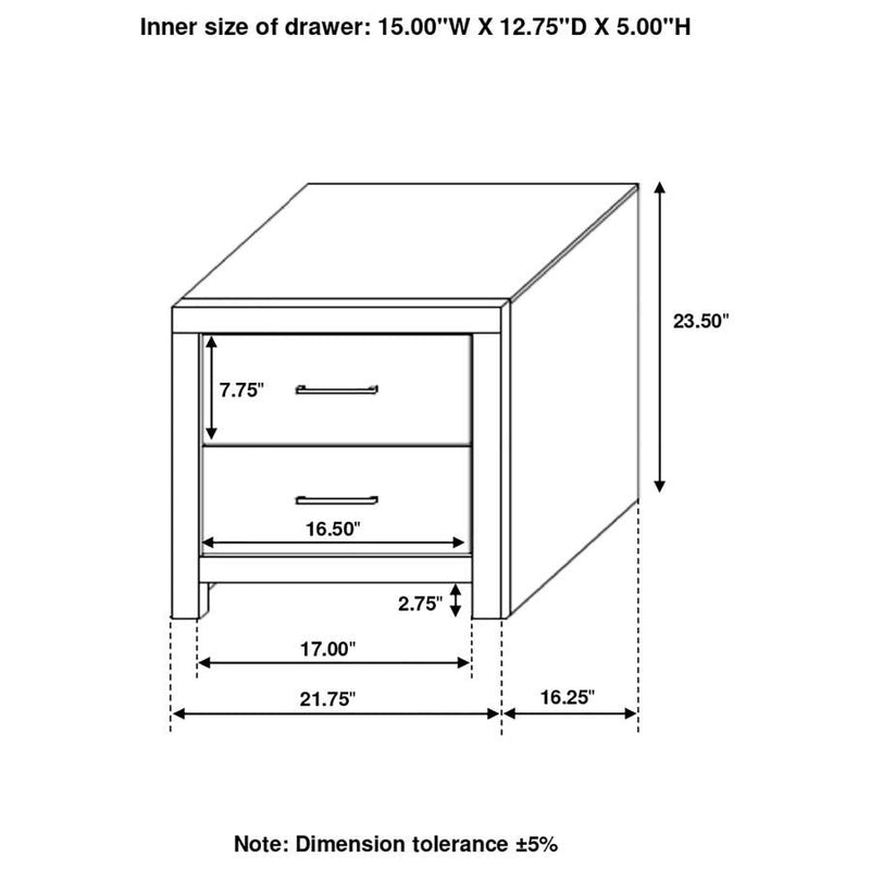 Brantford - 2-Drawer Nightstand