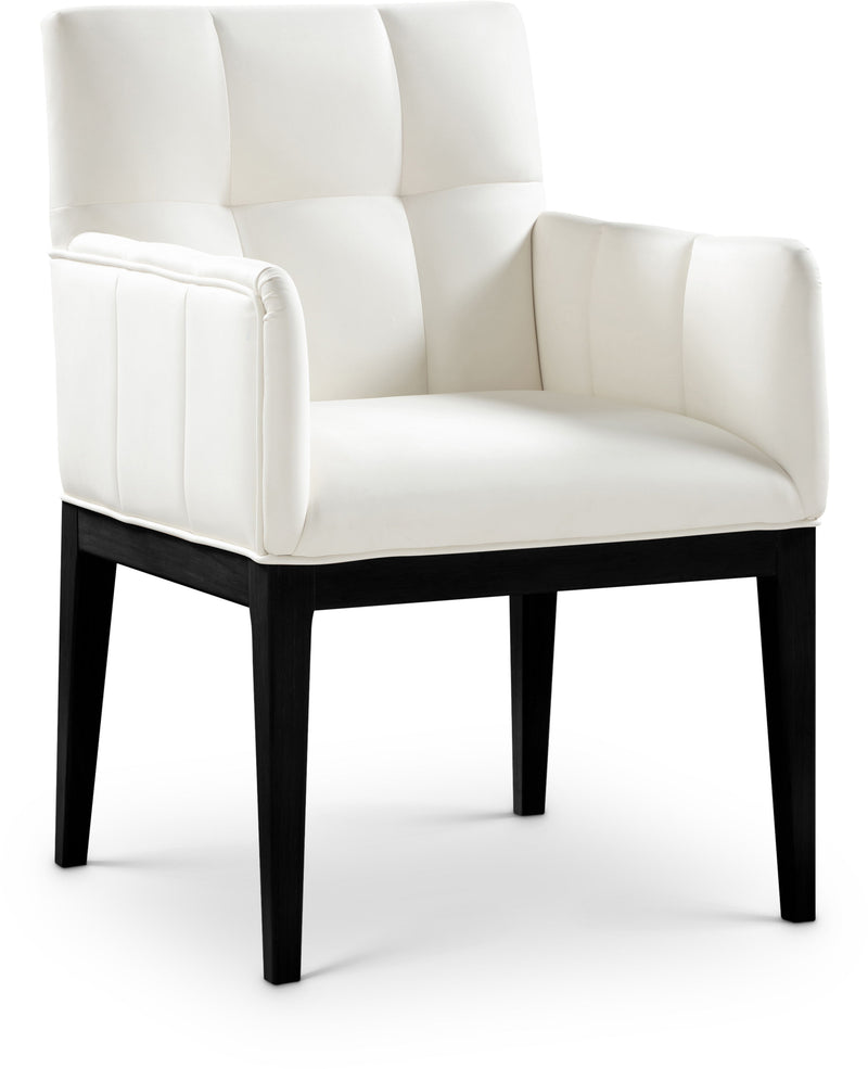 Adrian - Dining Arm Chair Set - Black Legs