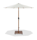 Fiji - Aluminum Patio Umbrella With Square Teak Base