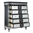 Varian II - Chest - Mirrored, Black & Sliver