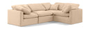 Indulge - Velvet 4 Piece Modular Corner Sectional