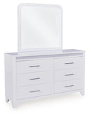 Jarlee - Dresser And Mirror - White